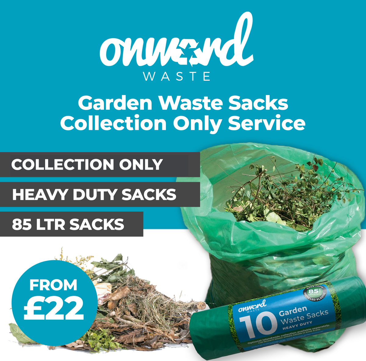 Garden Waste Sacks & Collections Isle of Wight Onward Waste